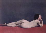 Felix Vallotton Reclining Nude on a Red Carpet china oil painting reproduction